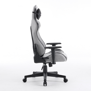 PLAYMAX FABRIC ELITE GAMING CHAIR LIGHT GREY