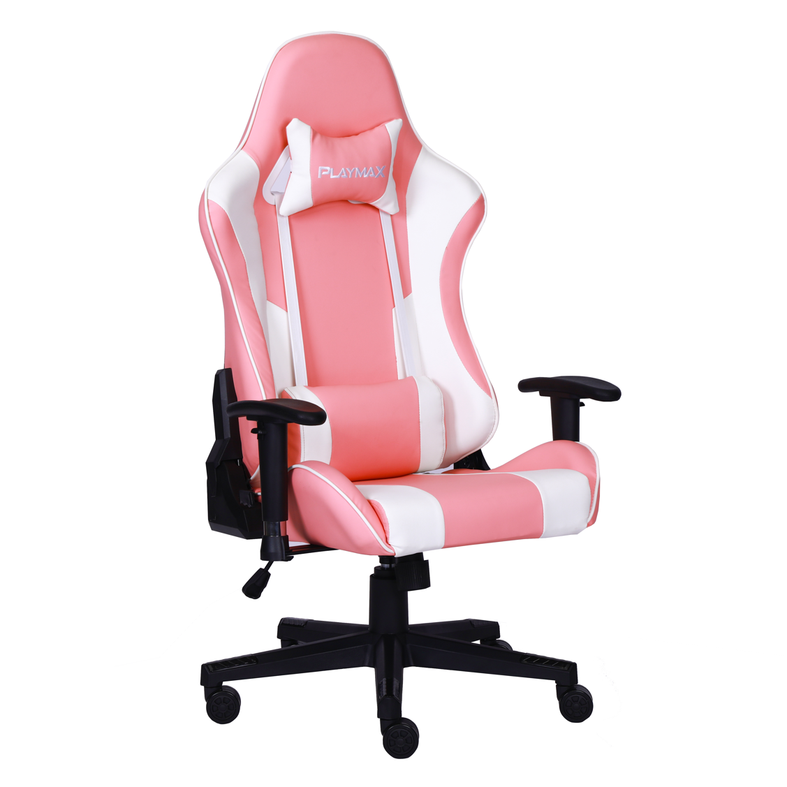 PINK AND WHITE ELITE GAMING CHAIR