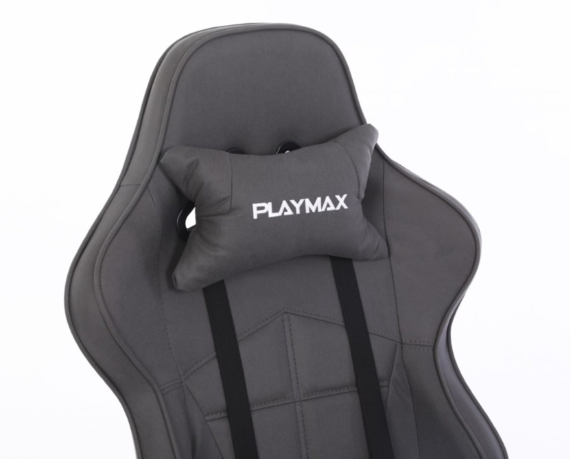 Playmax Fabric Gaming Chair - Grey