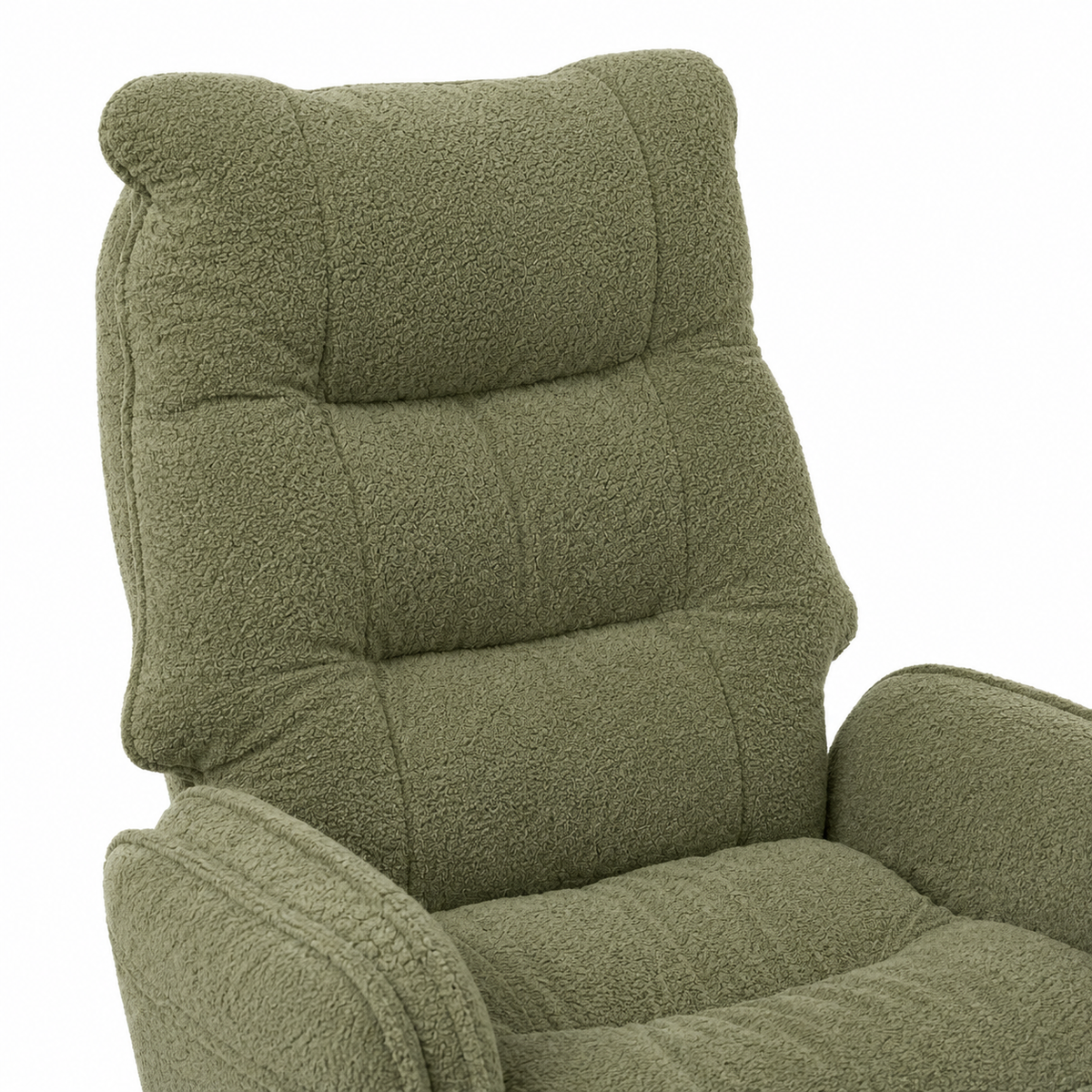 Playmax Studio Cloud Gaming Chair Cross Leg Teddy Sage Green