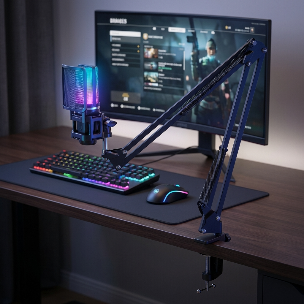 Playmax RGB Microphone PRO Kit Black