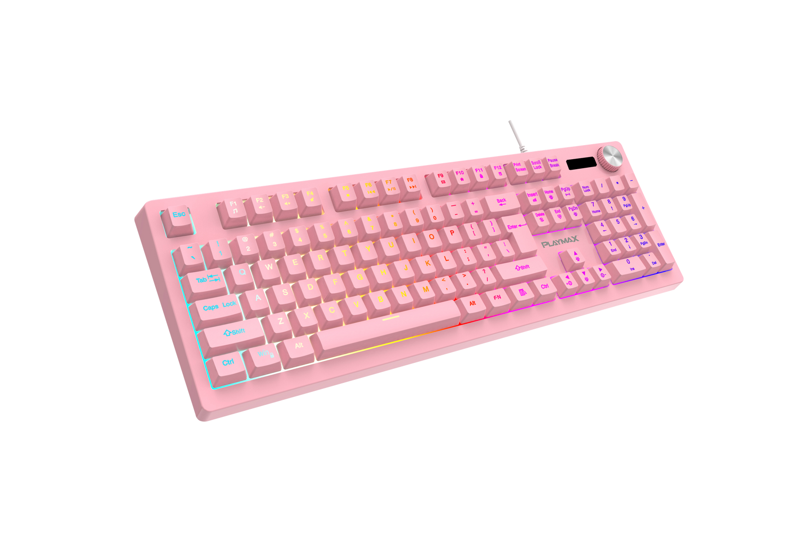 PLAYMAX PINK TABOO RGB KEYBOARD