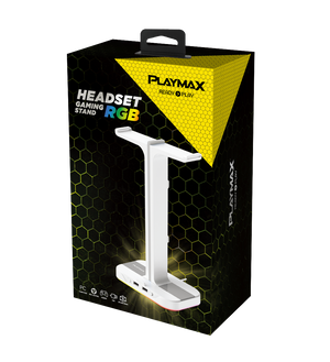 PLAYMAX PRO RGB HEADSET STAND - WHITE